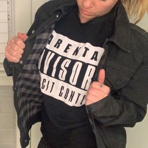 Banana Republic Black Oversized Denim Jacket Mens